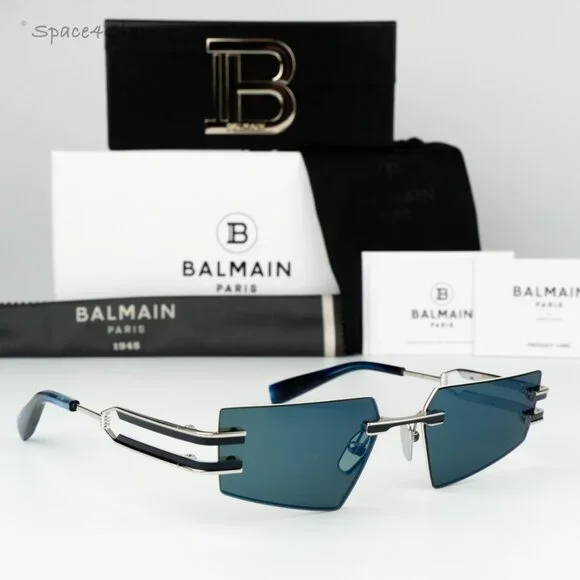 Balmain | Accessories | Balmain Women Sunglasses Silver Blue  display picture 1